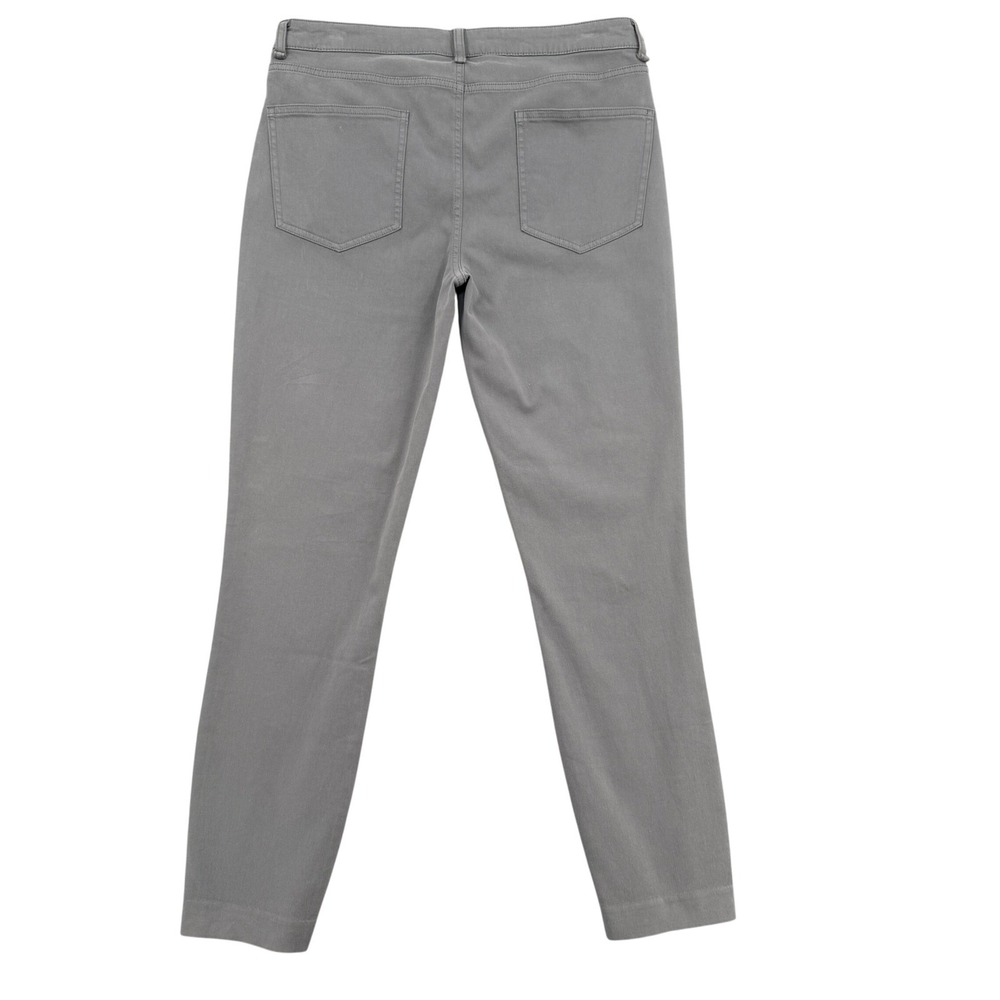 Peter Millar Women Size 8 Grey Cotton Modal Stretch Slim Leg 5-Pocket Pants Golf